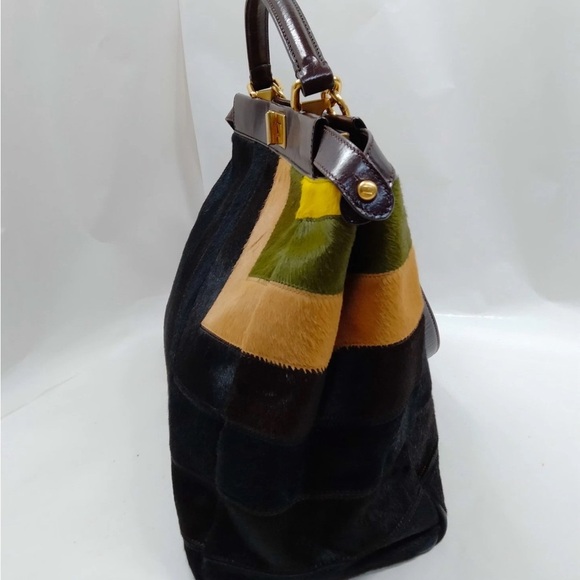 Fendi calf hair peekaboo large bag - Picture 3 of 10